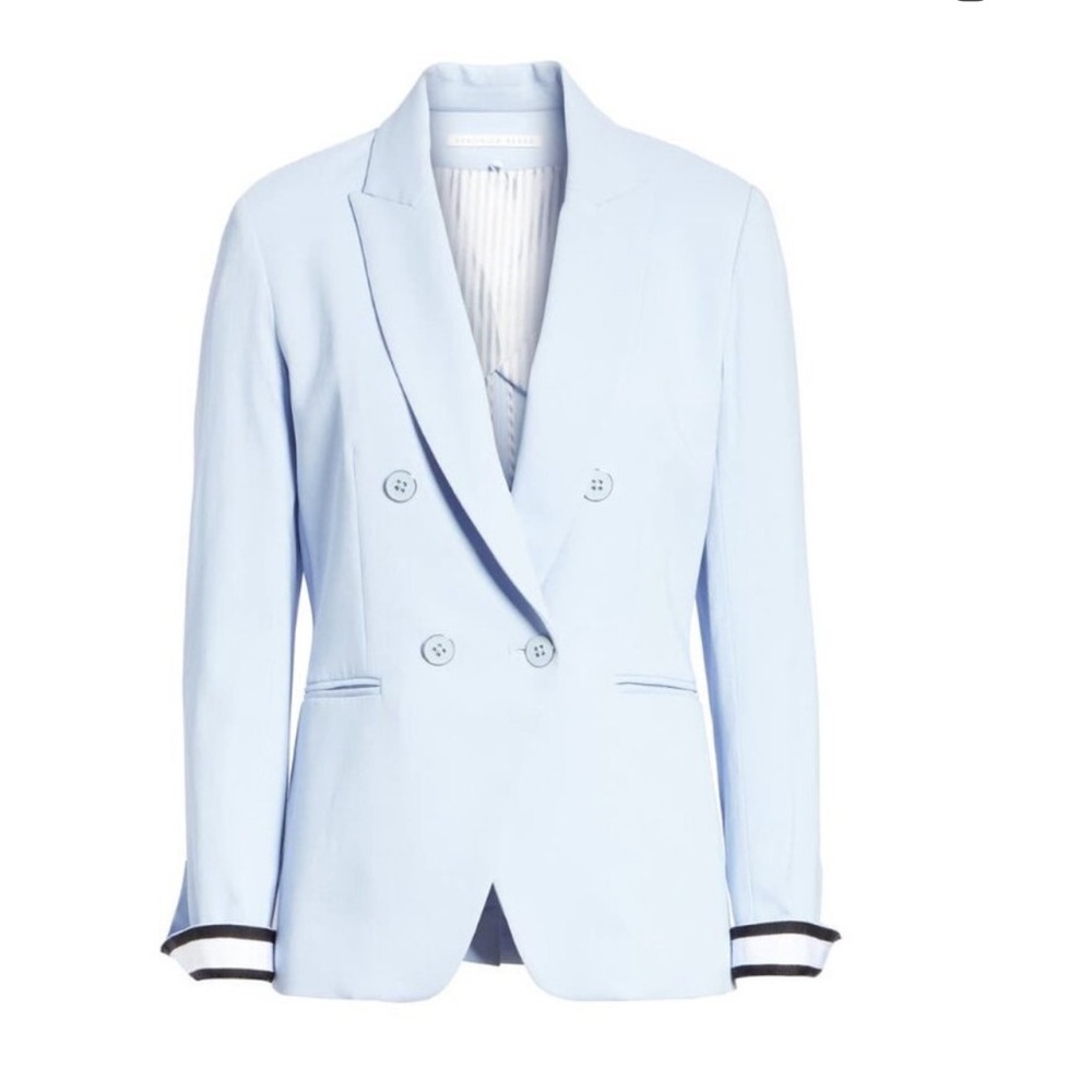 Veronica Beard Aros Dickey Jacket Light Blue Size 4 NEW NWT